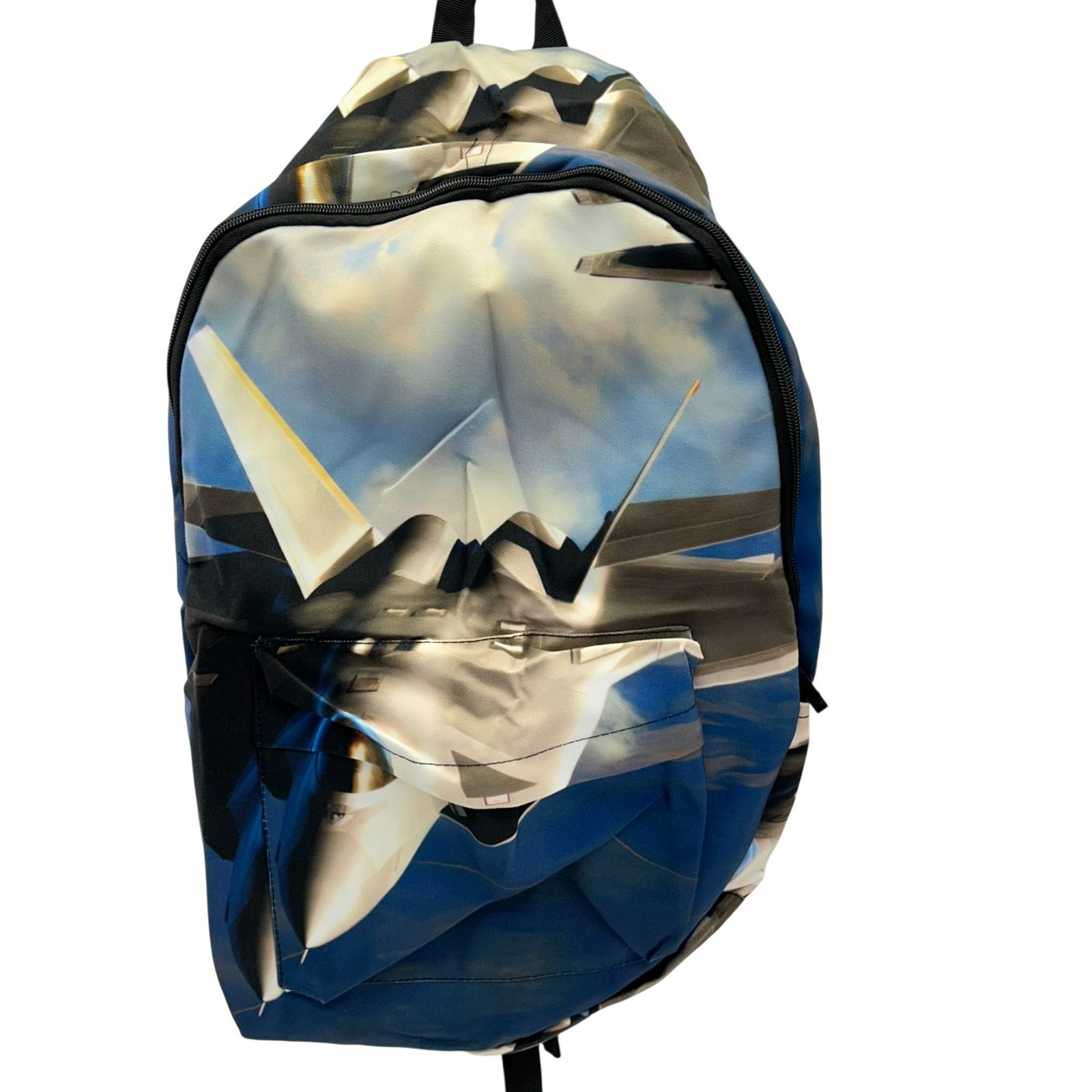 U.S. Air Force F-22 Raptor in The Sky Travel Backpack with Adjustable Straps