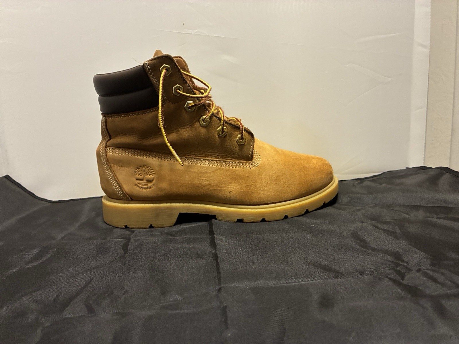 Timberland Men’s Brown Leather Ankle Work Boots Lace-Up 200g Insulation US 8