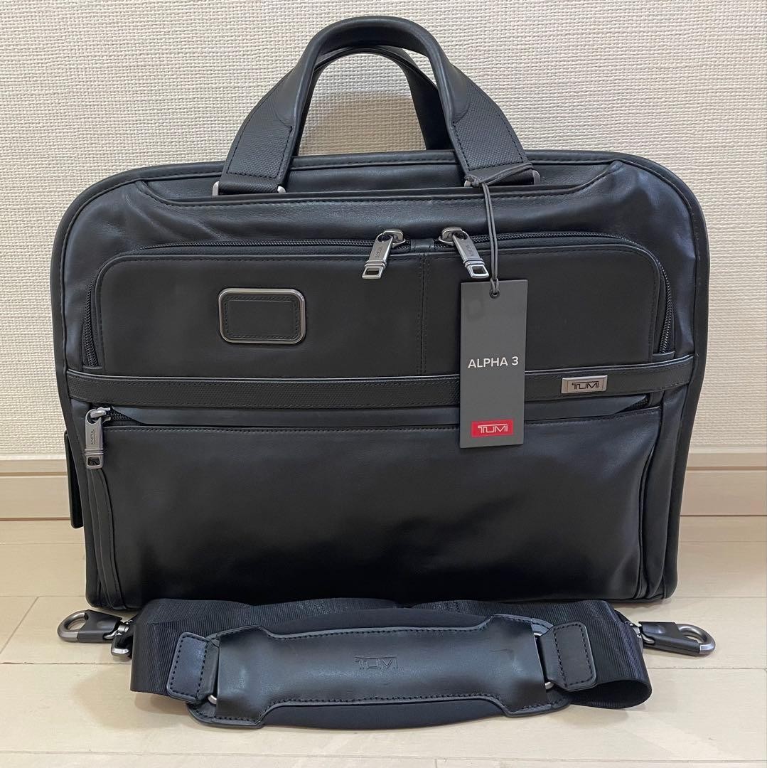 TUMI business bag leather 9603108DL3 extremely beautiful