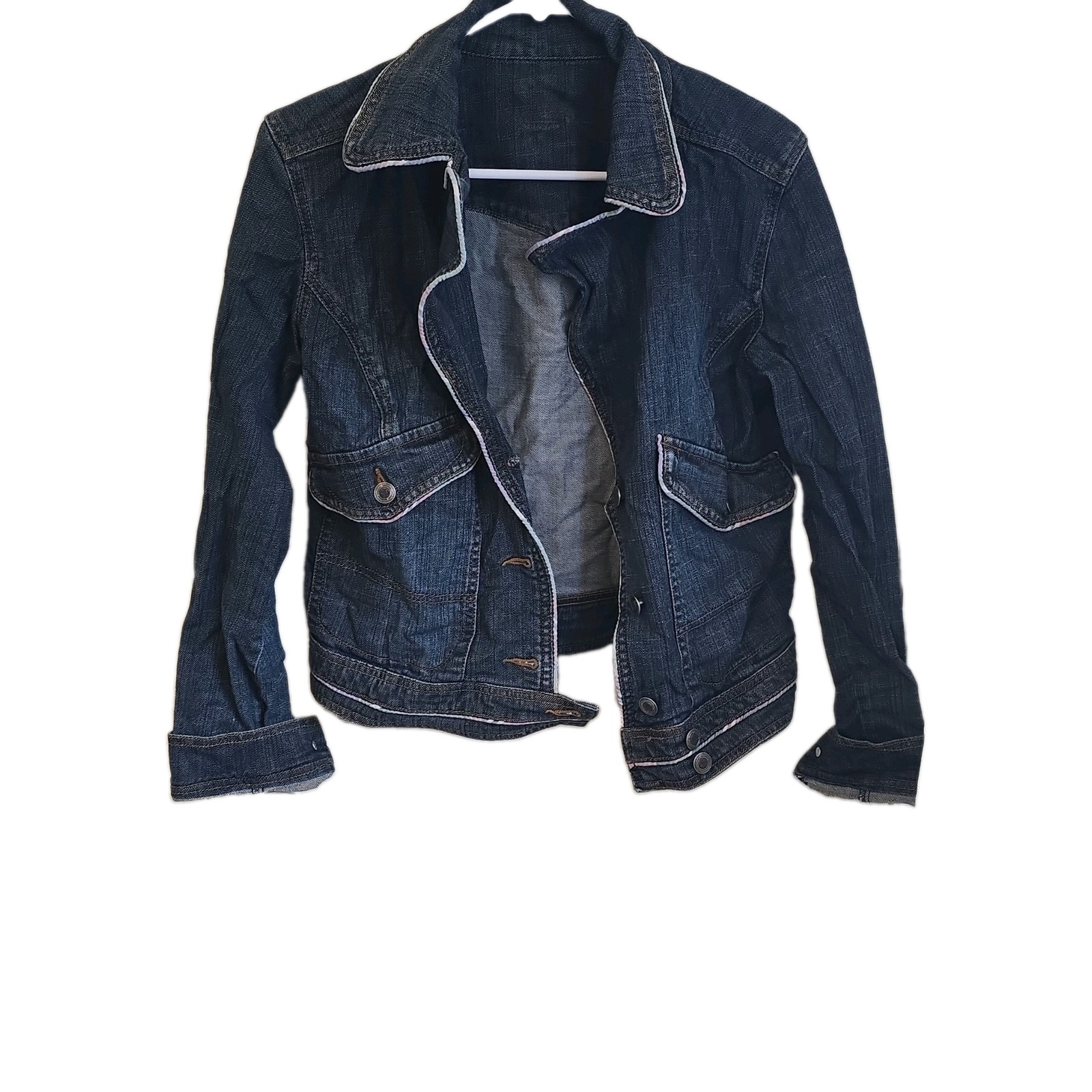 U.S. Polo Assn. Jeans Co Jean Jacket Womens Medium Trucker Blue Denim Pockets