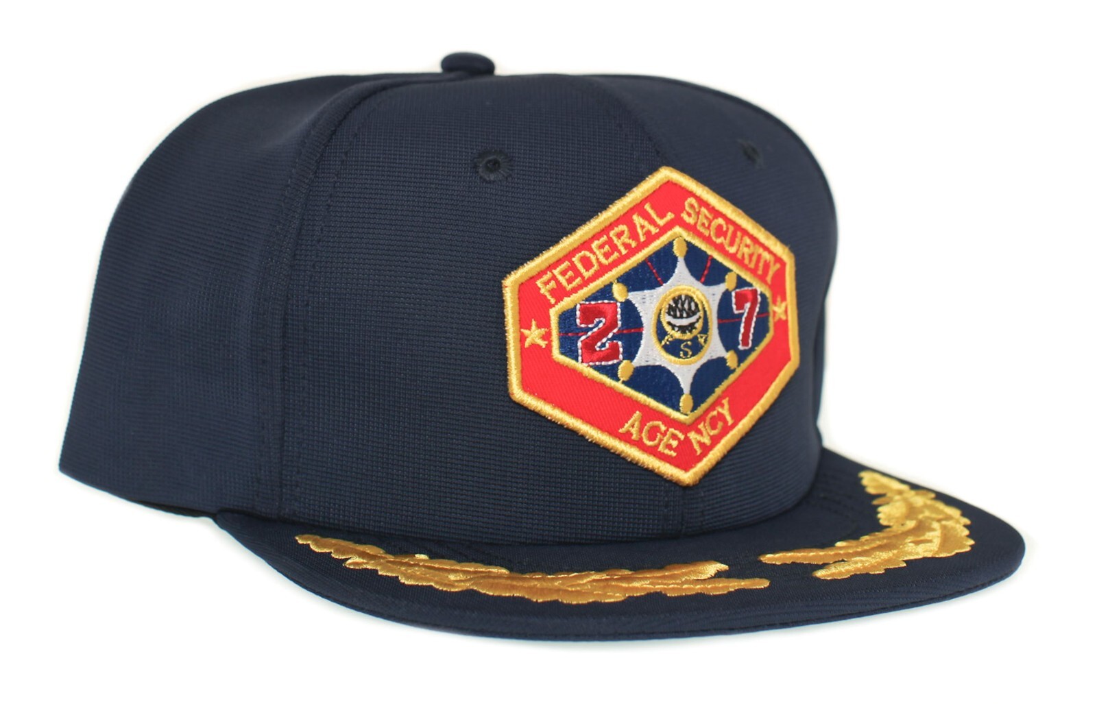 Outland Movie Hat Flat Bill Federal Security Agency Patch Adult Cap Navy