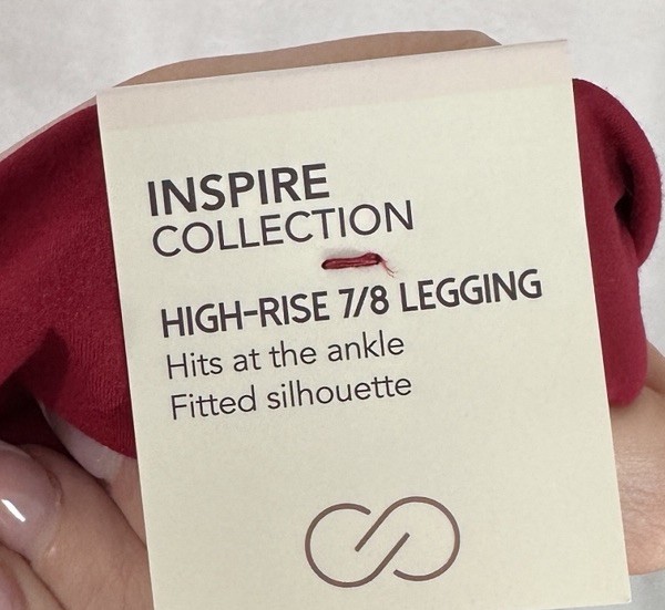 New CALIA Women’s Inspire Mesh Red Leggings Sz XL Womens 7/8 Legging NWT $108