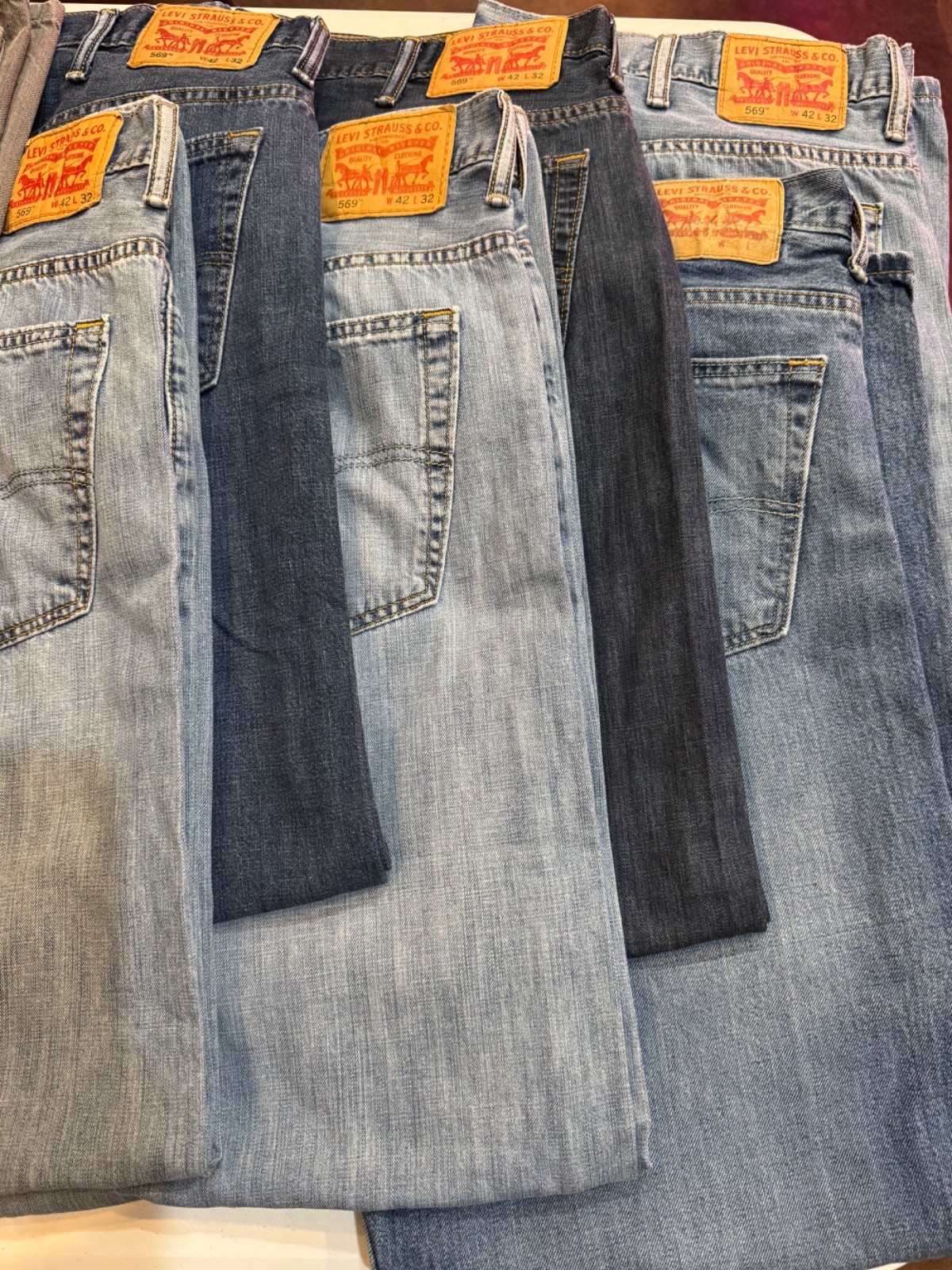 Levi’s 569 Men’s Loose Straight Jeans 40×32 42×30 42×32 ~ Choose Color & Size