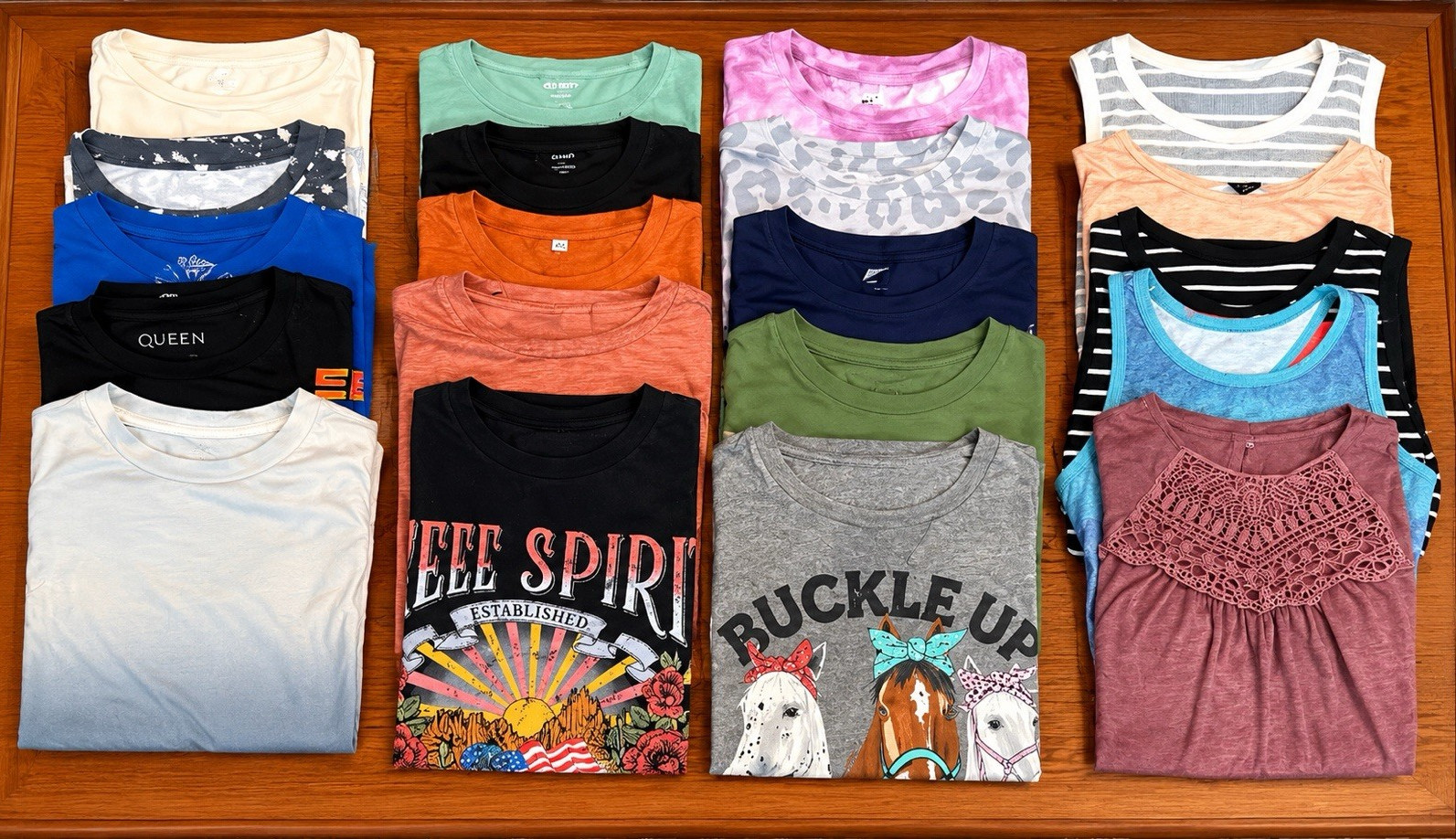 Women’s Size S Mixed Lot T-Shirts & Tanks Multicolor Crew Neck Short Sleeve