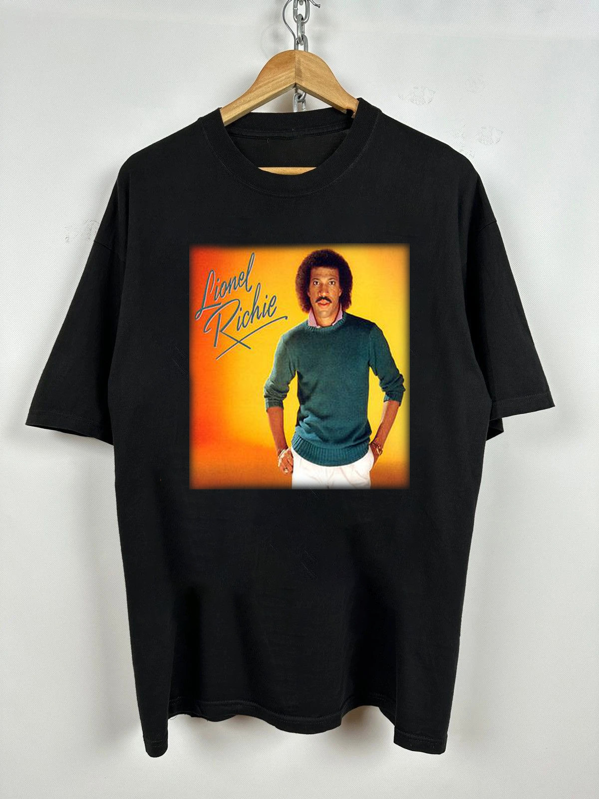 Vintage Lionel Richie Singer Gift For Fans Black S-5XL Shirt XS038