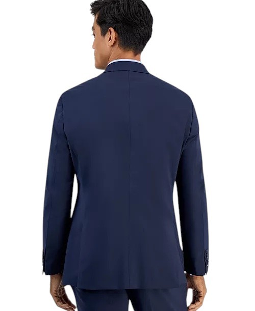 Hugo Boss Mens Modern fit Suit Jacket Blazer 42 R Navy Blue Solid Wool