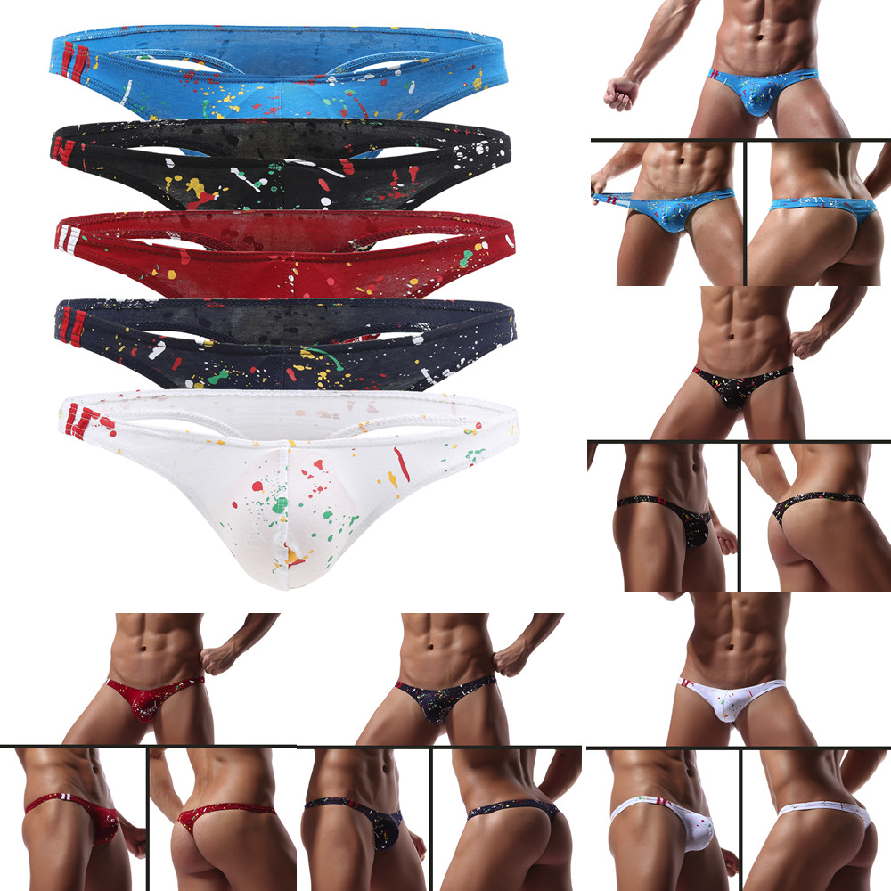 1x/5x Men Underwear Bulge Pouch G-string Shorts Underpants Bikini Thongs T Back