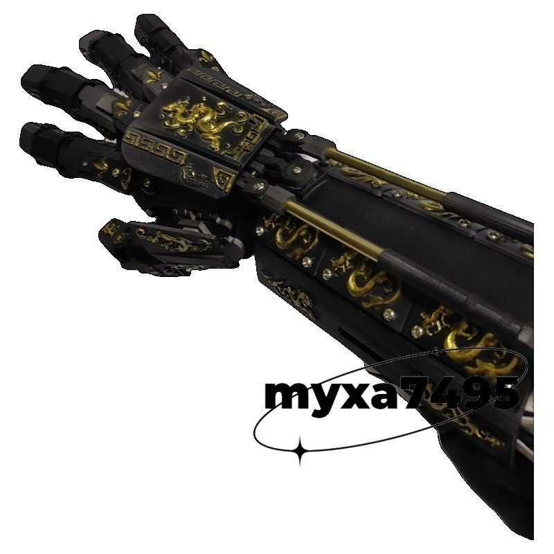 Cyberpunk Mechanical Wearable Hand Armor Tactical Gloves Cosplay Props Gift New