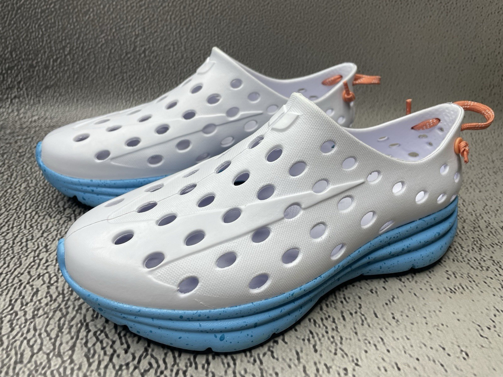 Kane Revive Shoes White Pacific Speckle Vented Rubber Sneakers Size US M 4 W 6