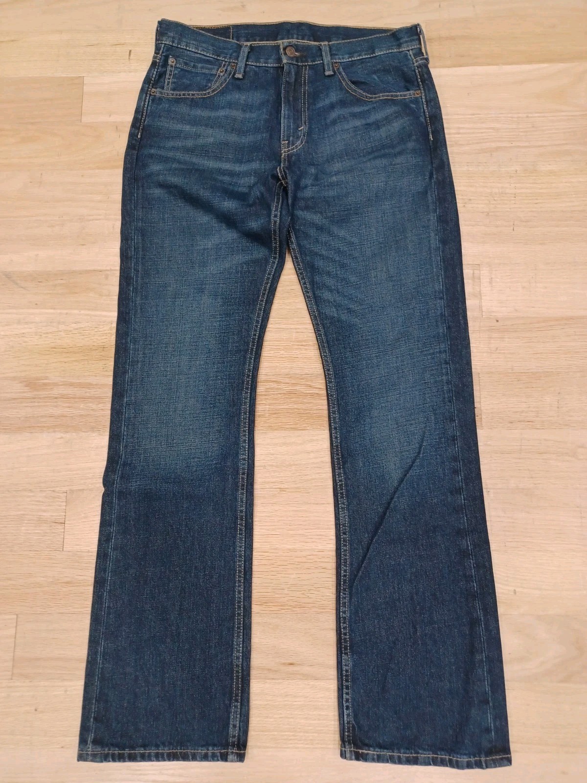 Levi’s 527 Slim Bootcut Jeans Mens 32×32 Blue Dark Wash Cowboy Western Denim