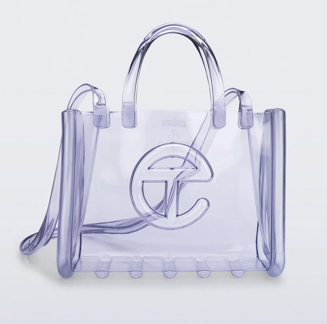 New W/ Tags Melissa X Telfar Medium Jelly Shopper – Clear W/ Dust bag