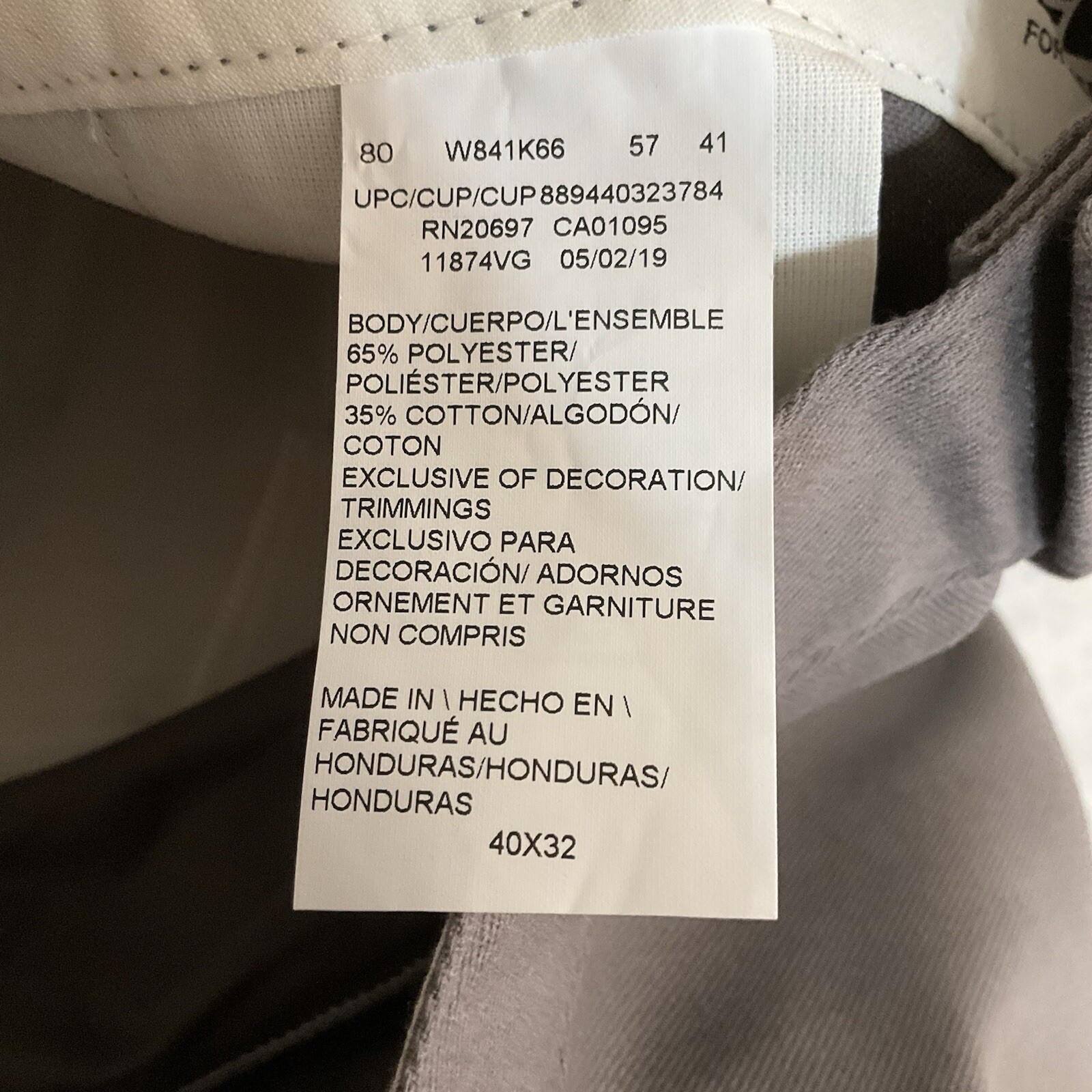 Dickies pants Mens 38×32 Gray 874 FLEX Classic Original Fit Uniform Straight Leg