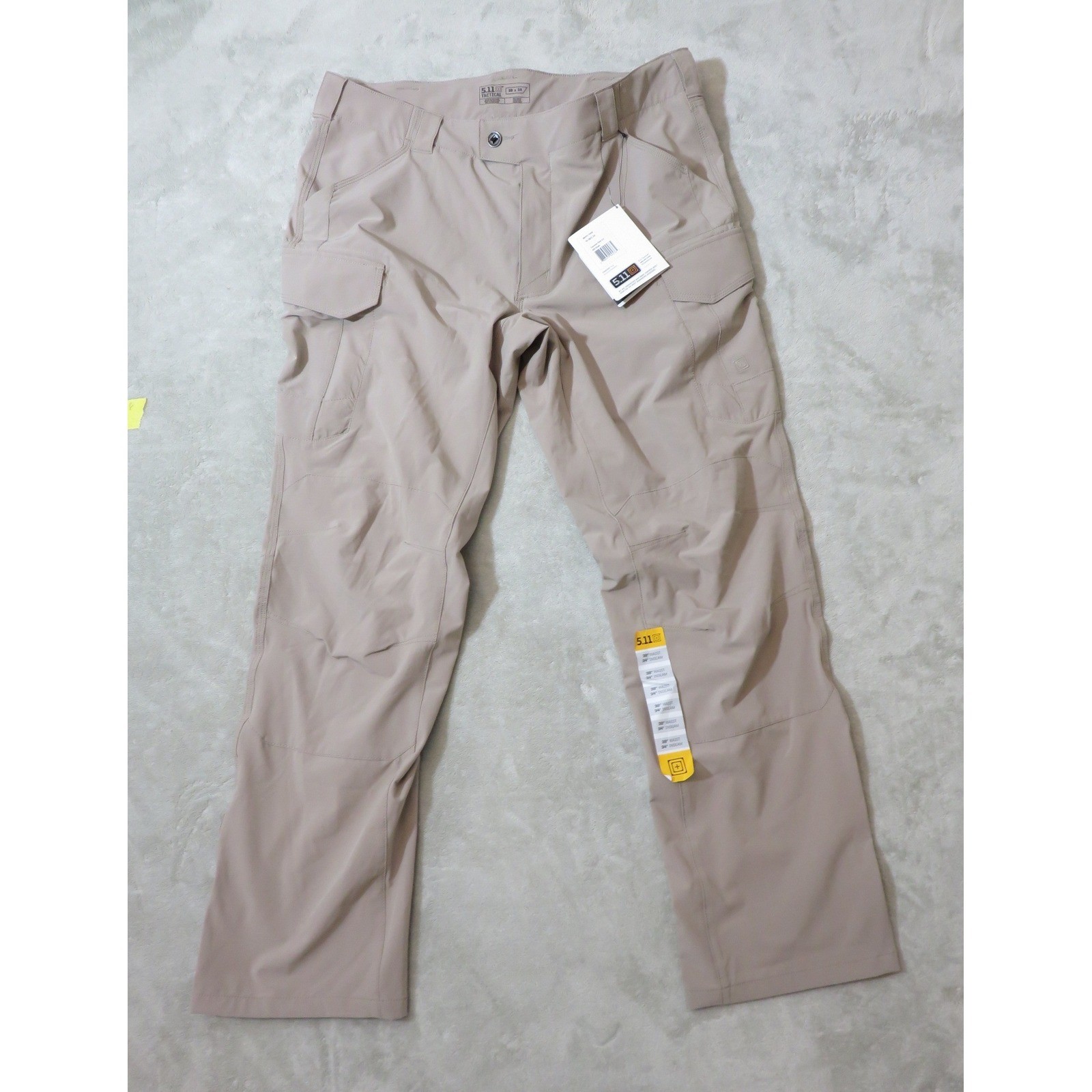5.11 Tactical Icon Pants Kangaroo Tan 38×34 Flex-Tac Ripstop Cargo 74465