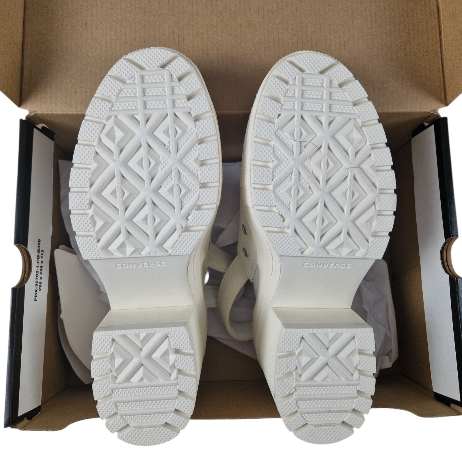Converse Chuck 70 De Luxe Heel Mule Platform Size 36.5 37 38 39 White A13796C New DS