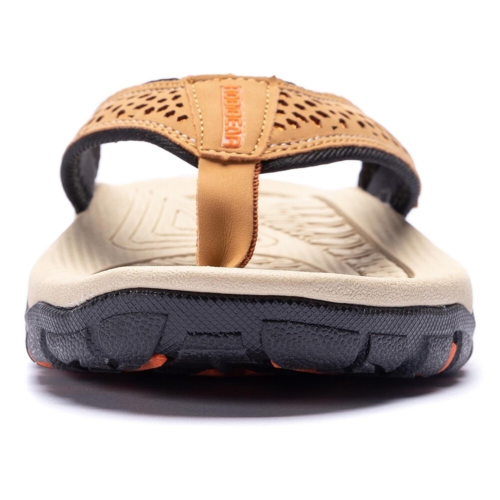 S 7-16 Hobibear Mens Thong Sandals Indoor Outdoor Beach Flip Flop Comfort Beige