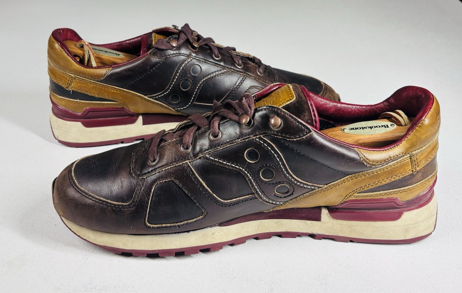 Wolverine x Saucony Shadow Original 1000 Mile Men 12.5 Leather Sneakers Rare USA