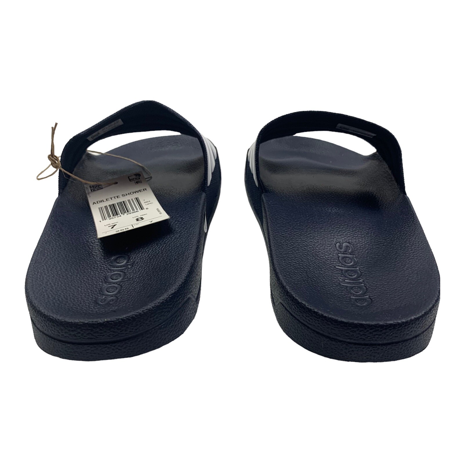 Adidas Mens Adilette Shower Locker Slide Water Sandal Navy/White GZ5920 Sz 7