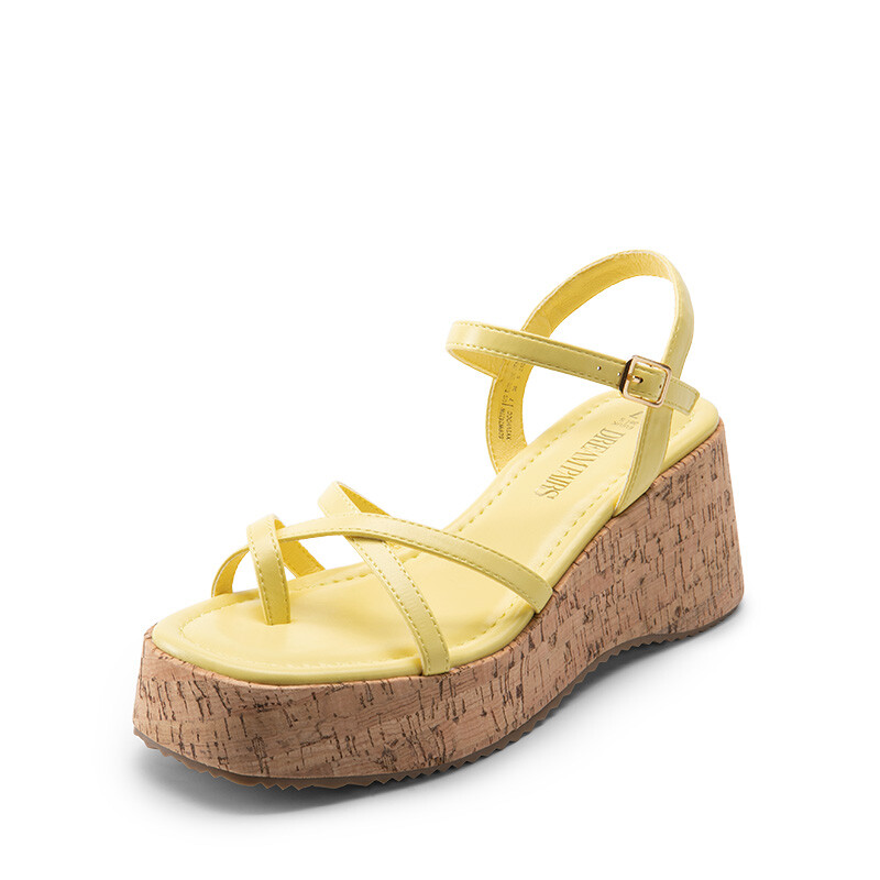 Dream Pairs Women Wedges Sandals Platform Square Toe Summer Beach Walking Sandal
