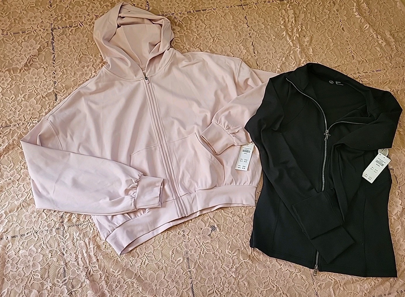 Hollister Women’s Lot 2 Recharge Full Zip 4 Way Stretch Active Jacket S- M