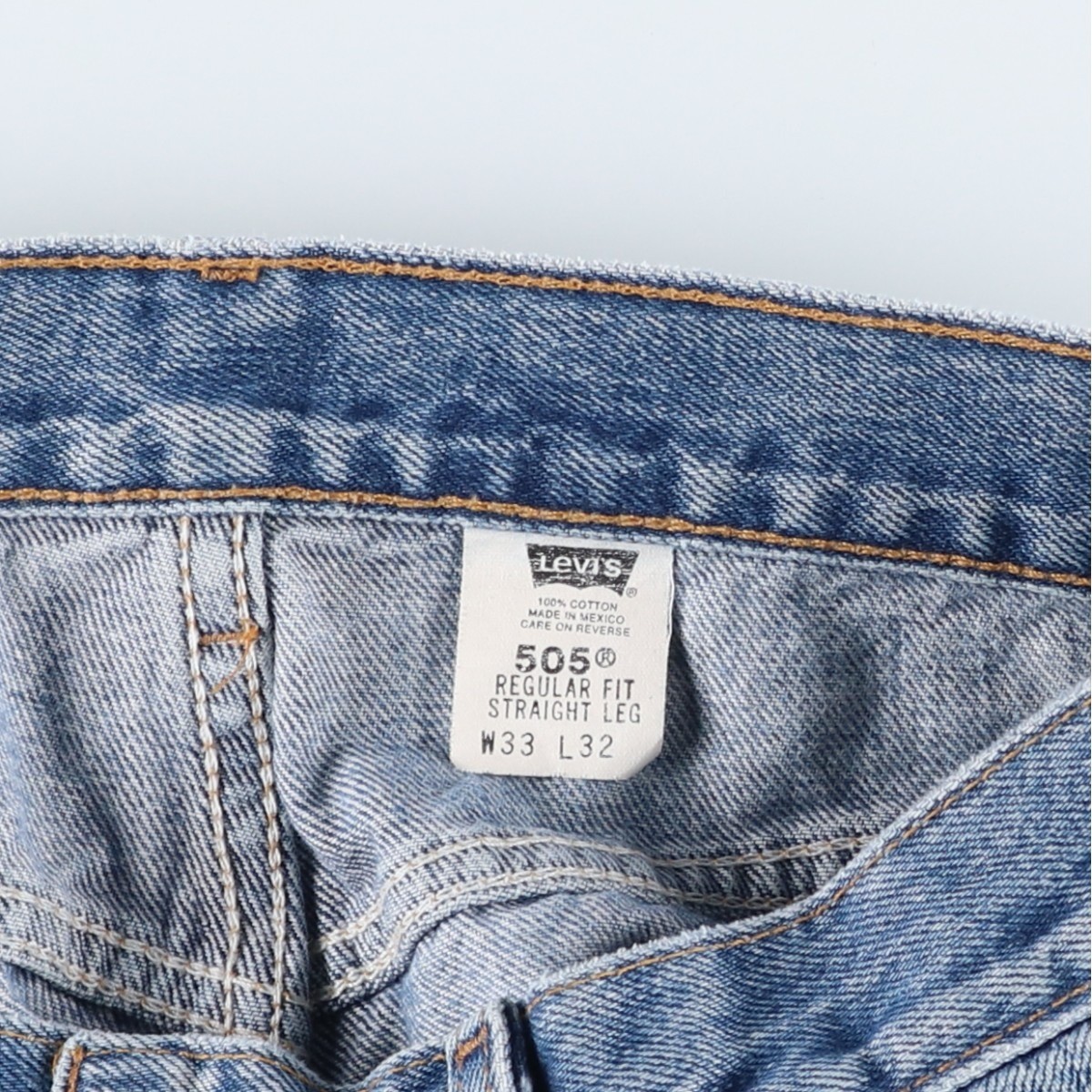Used 2000’S Levi’s 00505-4891 Regular Fit Straight Leg Tapered Denim Pants M…