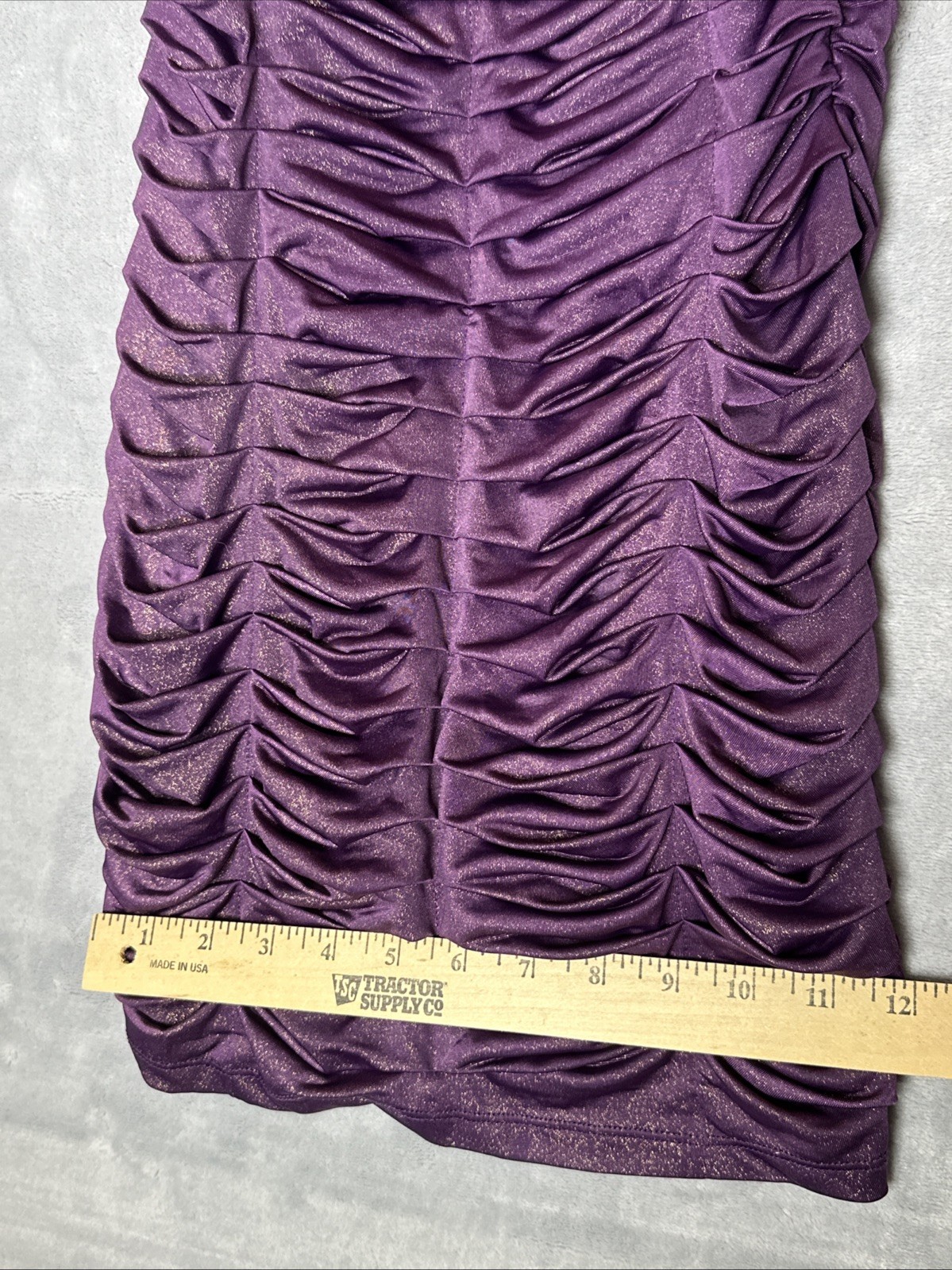 Bebe 2B Women’s XS Purple Spaghetti Straps Ruched Dress