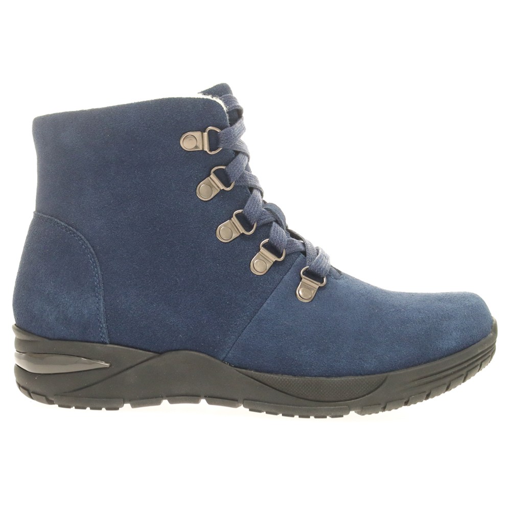 Propet Demi Round Toe Snow Womens Blue Casual Boots WFA016SIN
