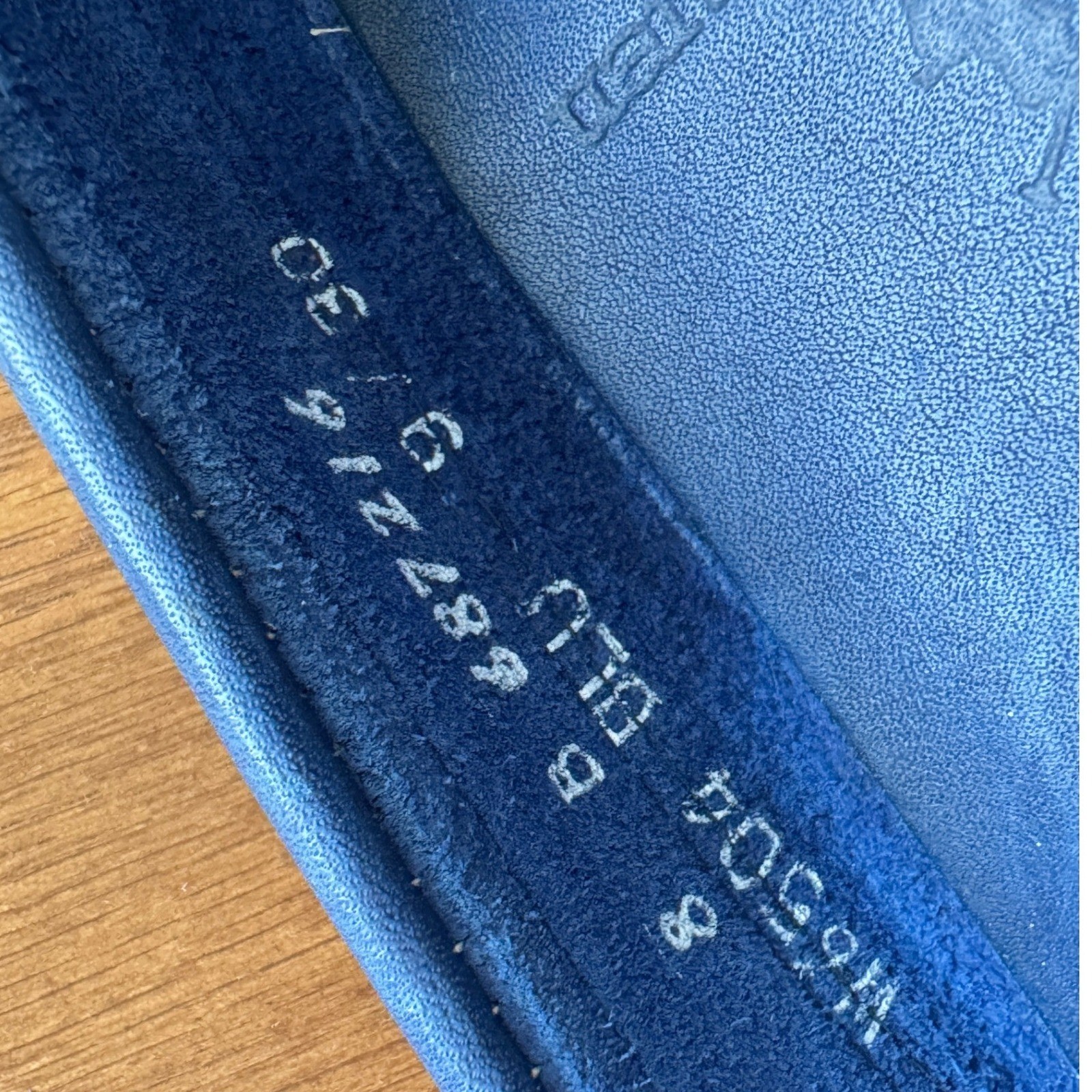 Ralph Lauren Rare Vintage Bench Made in Maine Blue Kiltie Moccasins W 8