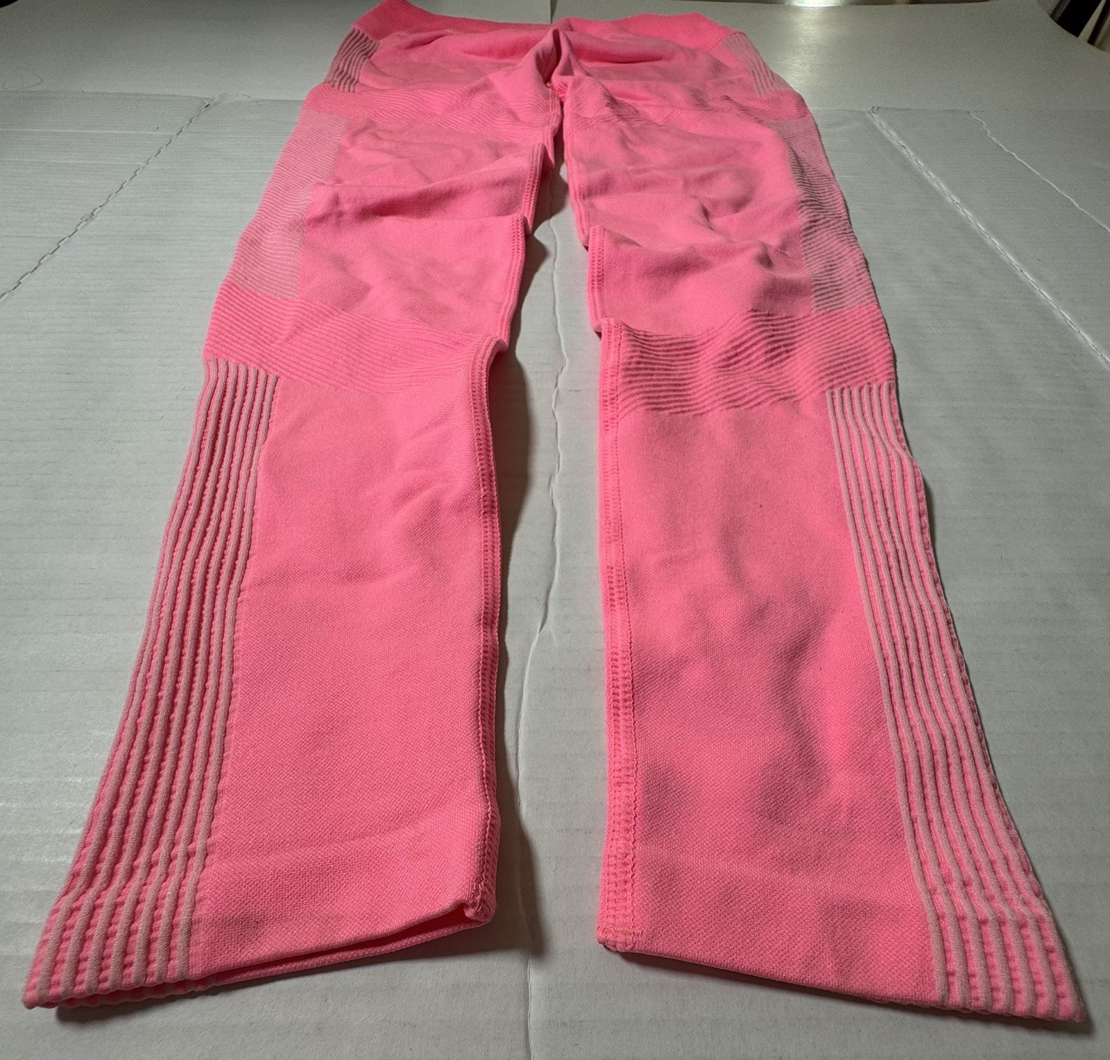 Pre Owned Excellent Fashion Nova Leggings Textured Light Pink Women Size S / M
