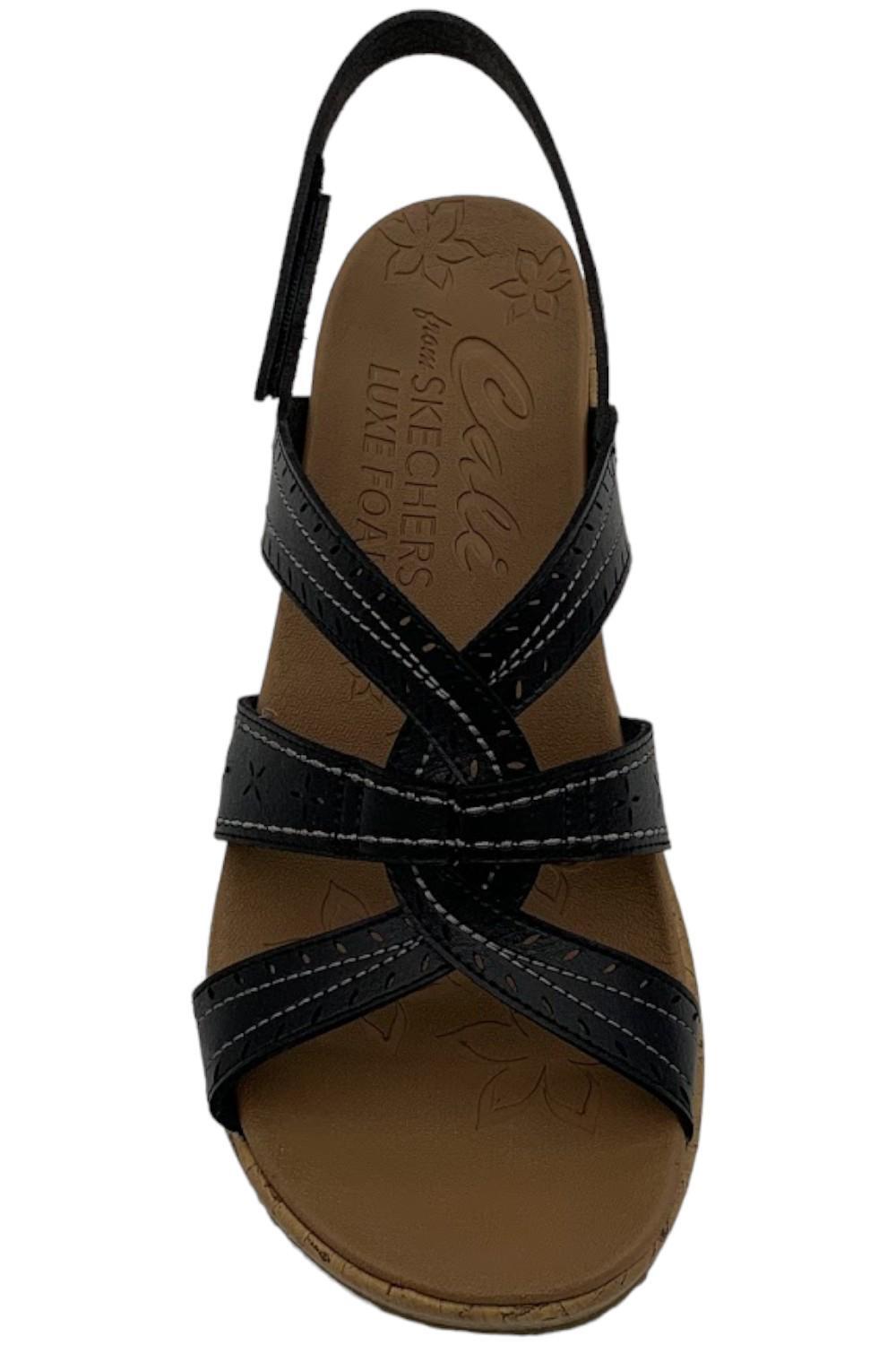 Skechers Beverlee Singback Vegan Wedges Black