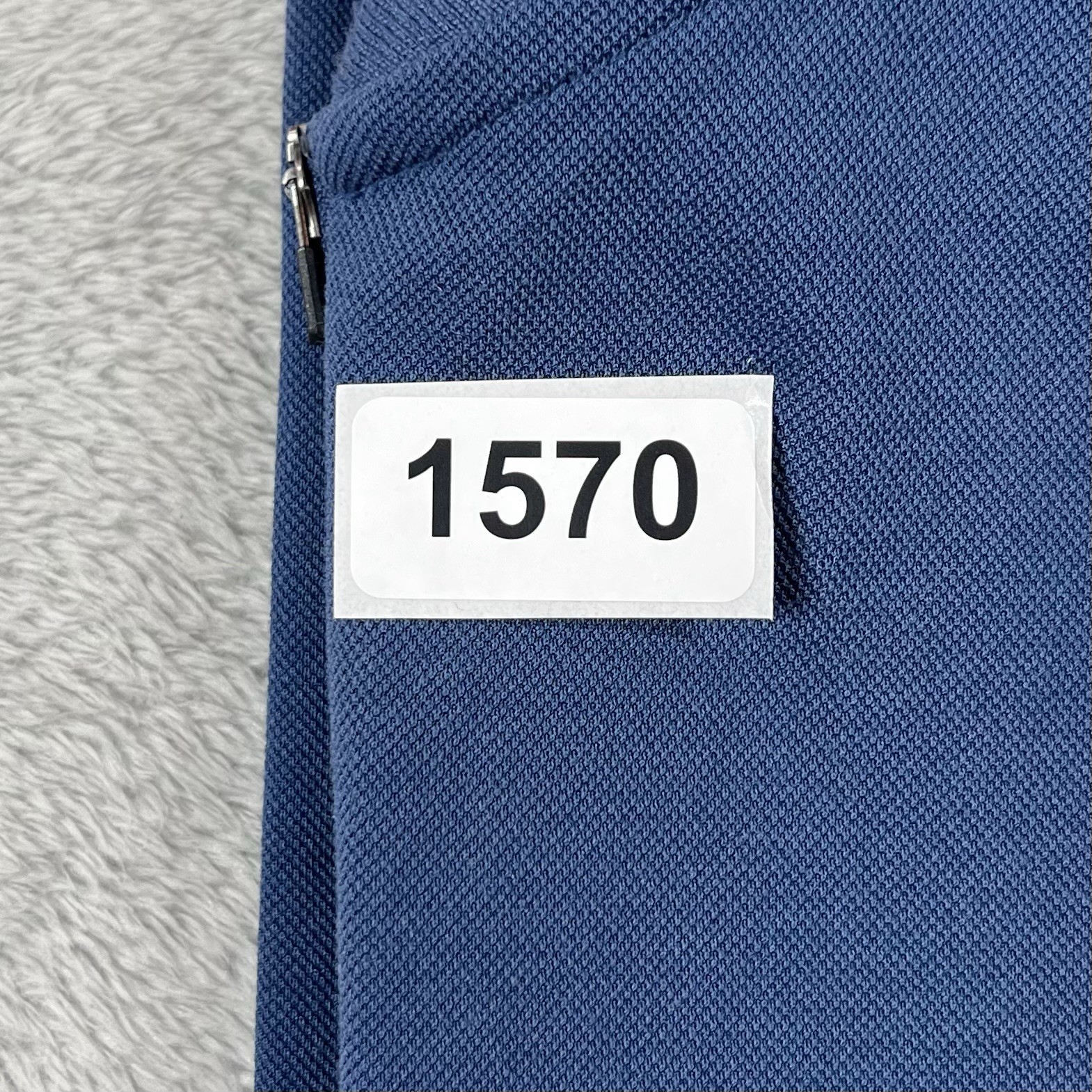 Uniqlo x Theory Shirt Mens Large Blue Dry-Ex 1/4 Quarter Zip Short Sleeve