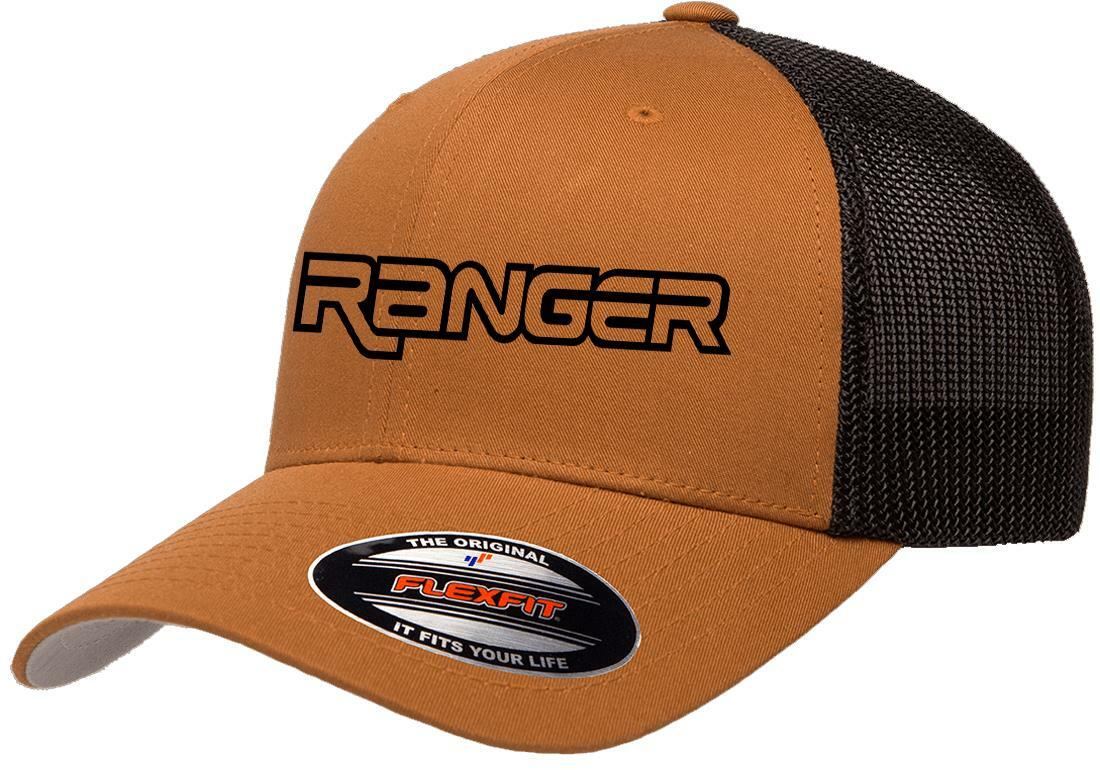 Ford Ranger Pickup Truck Logo Design Flexfit 6511 Trucker Hat Cap