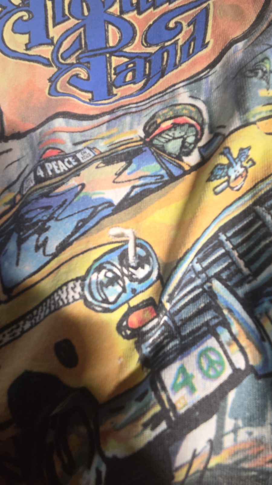 1998 Allman Brothers Band Tie-Dye Graphic NYC Men’s 2XL Cotton Crew Neck Tee