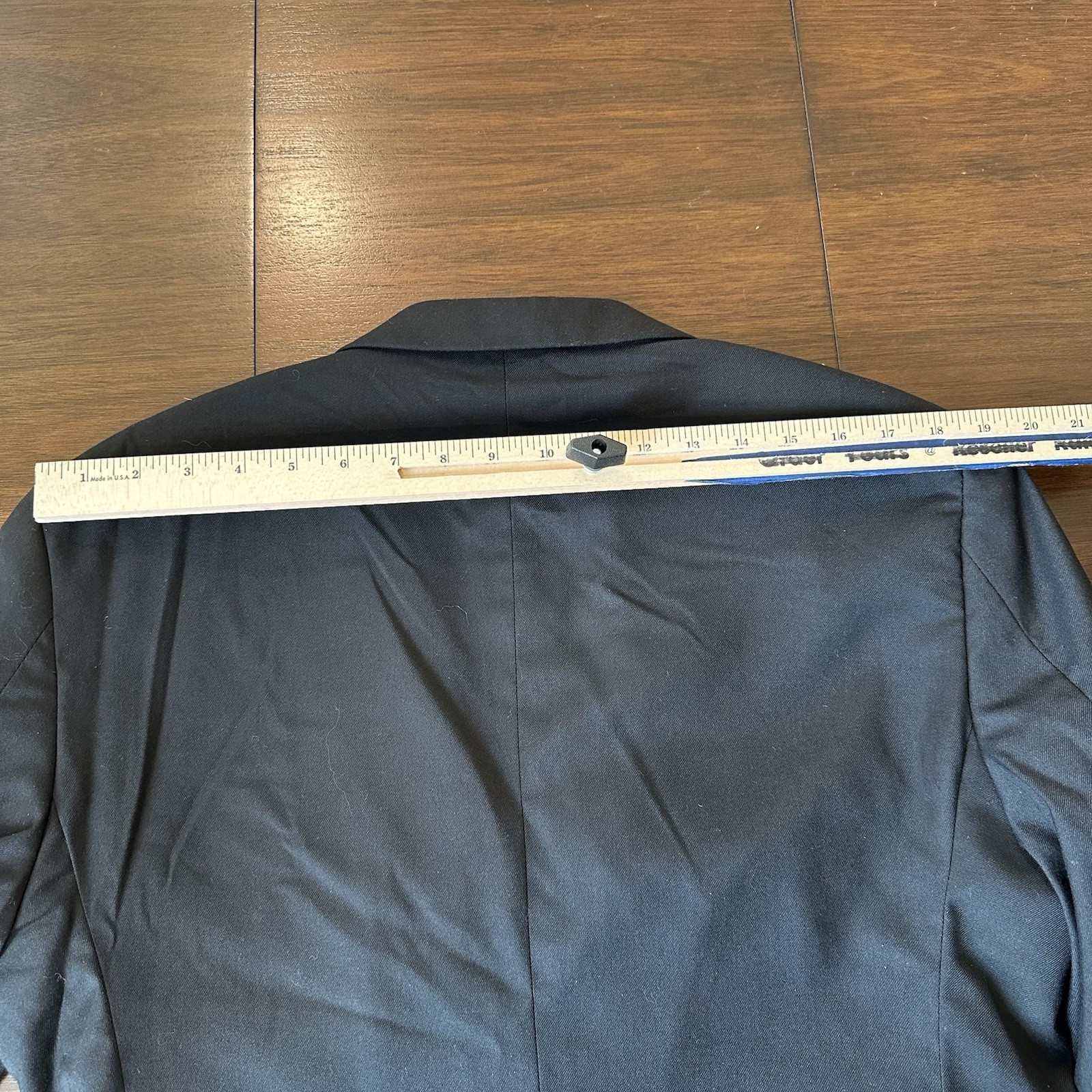 Lineage Men 2-pc Tuxedo Jacket 42S Short Satin Lapels & Pants 34×28″ Black