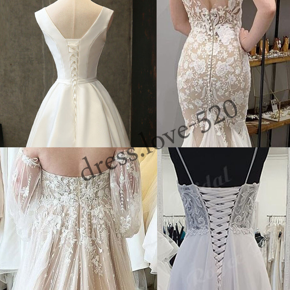 Classic Wedding Dresses Beaded Short Sleeves A-Line Lace Applique Bridal Gowns