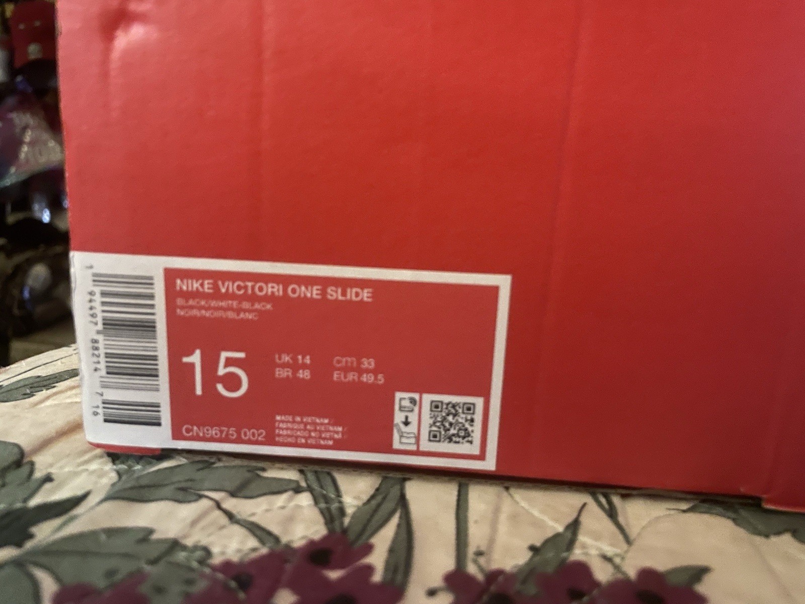 New Size15 Nike Victori ONE Slide Comfortable For Chilling Or Walking In Box