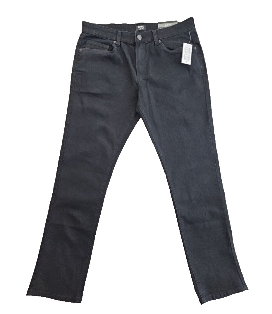 Buffalo David Bitton Ash Jeans Men’s Size W36 L32 Black Slim Fit NWT Classic