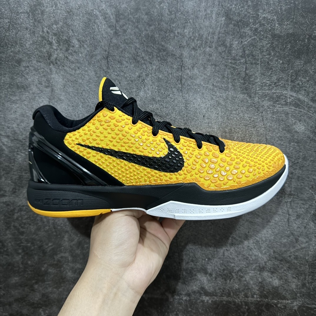 429659-700 NK Zoom Kobe 6 Lightbulb Yellow Black Men’s Size 7-14