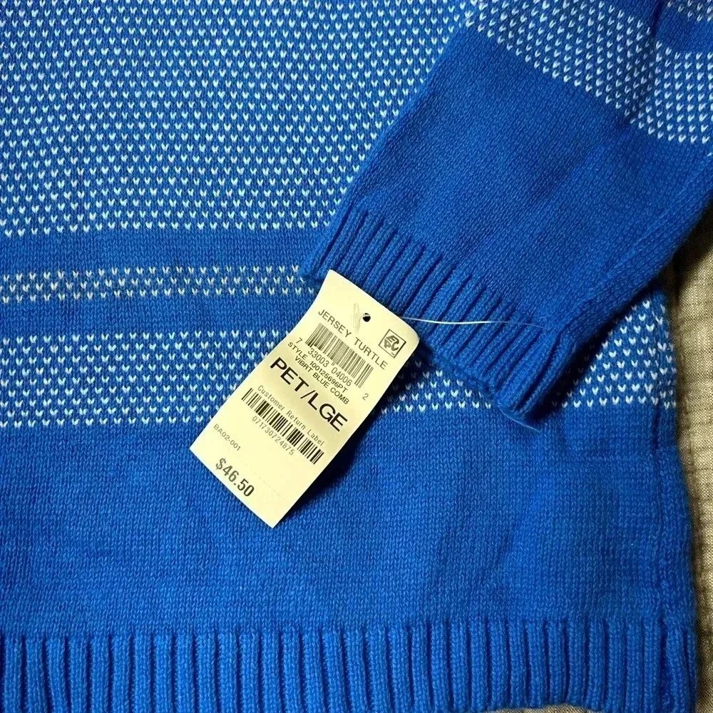 Vibrant blue turtleneck