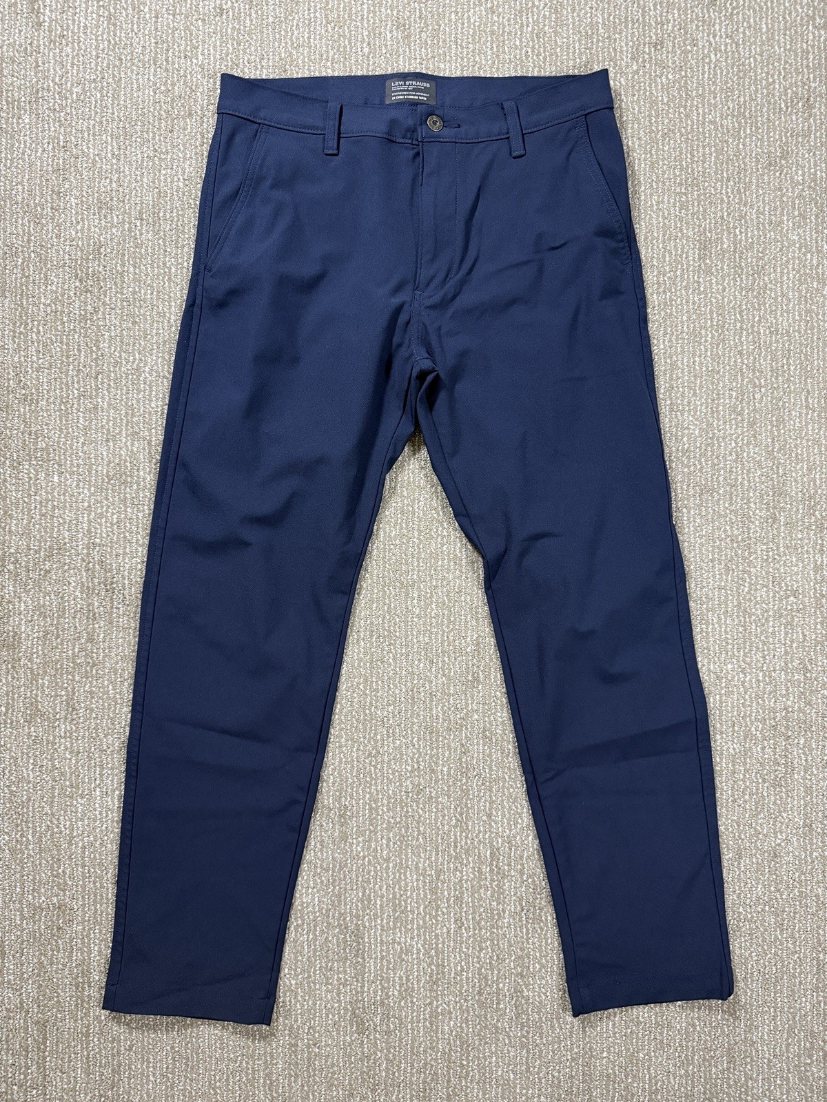 Levi’s XX Chino Standard Taper Tech Pant Navy Blue Sz 32×30 Performance Preppy