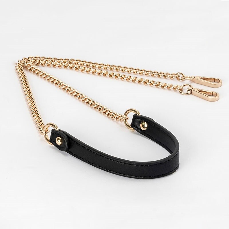 Metal Leather Chain Replacement Crossbody Shoulder Handbag Bag Strap 58CM-200CM