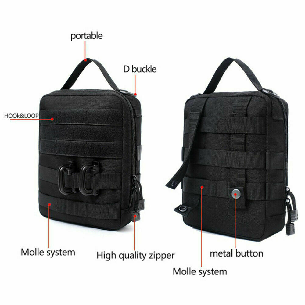 Tactical Molle Admin Pouch Compact Utility EDC Tool Bag Military Accessories Bag
