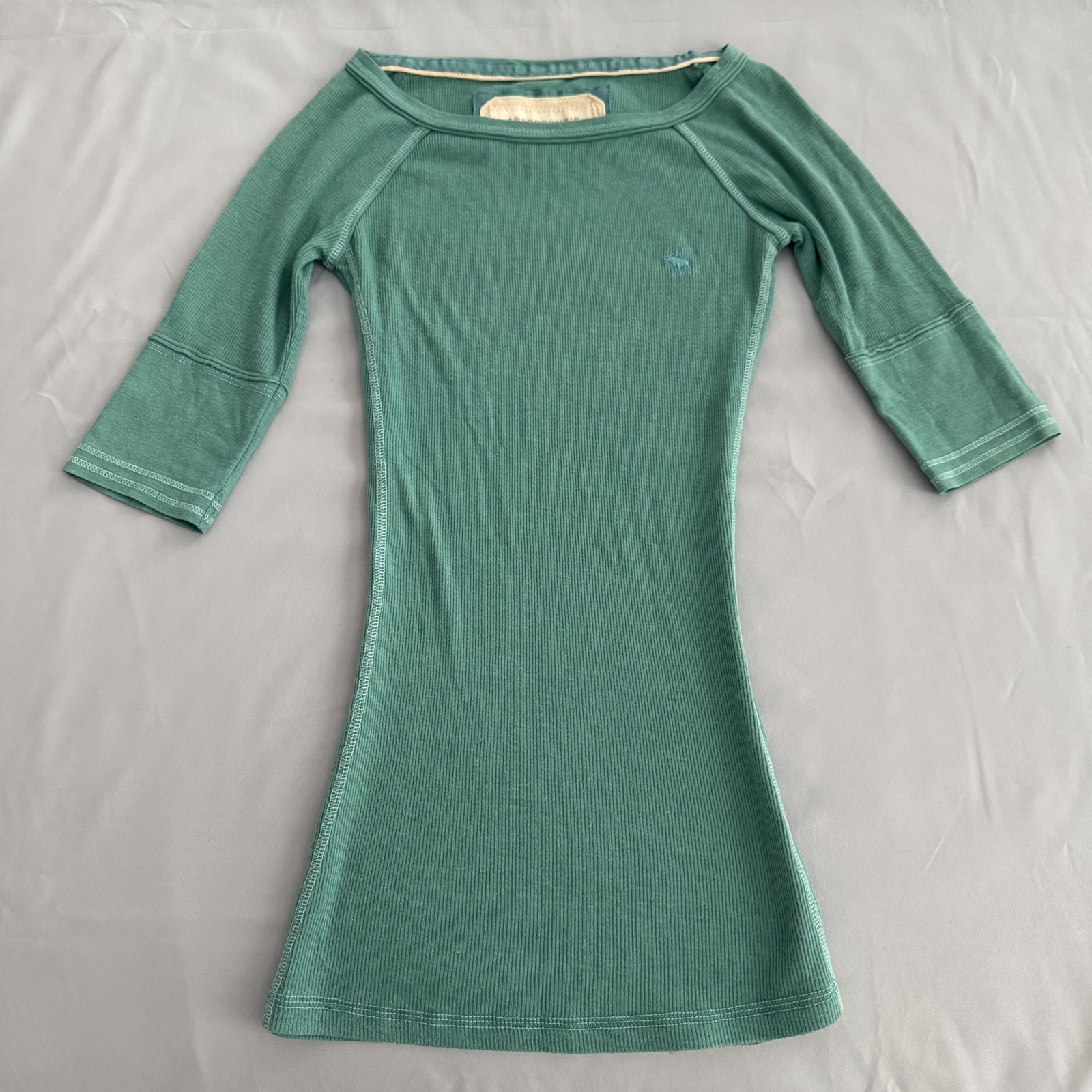 Vintage Y2K Abercrombie Top Sz S Sleeve Fitted Bella Swan Elena Gilbert Preppy