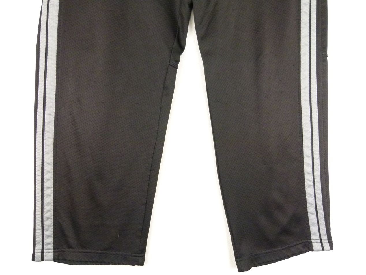 Starter Men’s Medium 32-34 Black Solid Track Pants Elastic Waist Zip Pockets