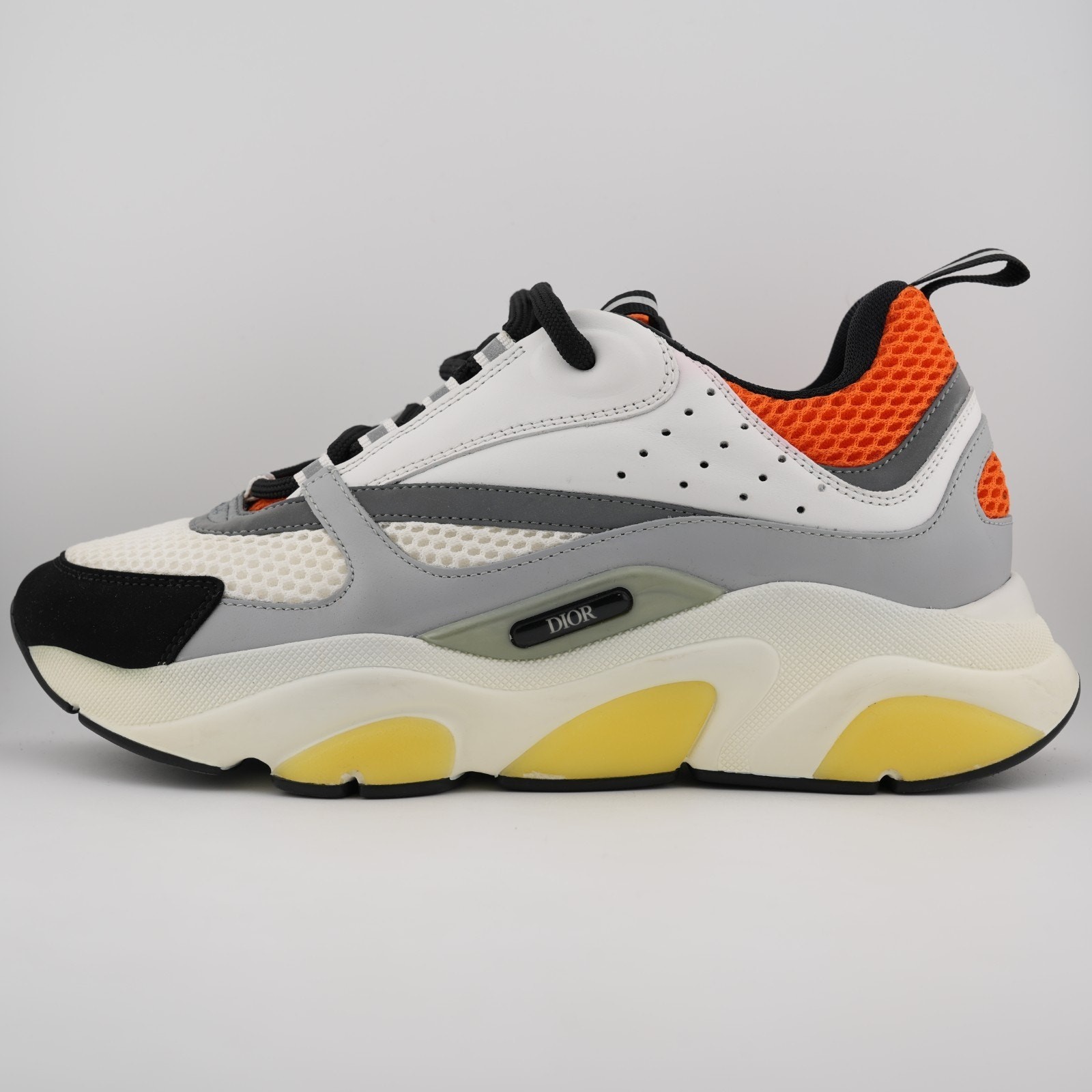 Dior B22 ‘White Grey Red’ Leather Mesh Sneaker Men 6