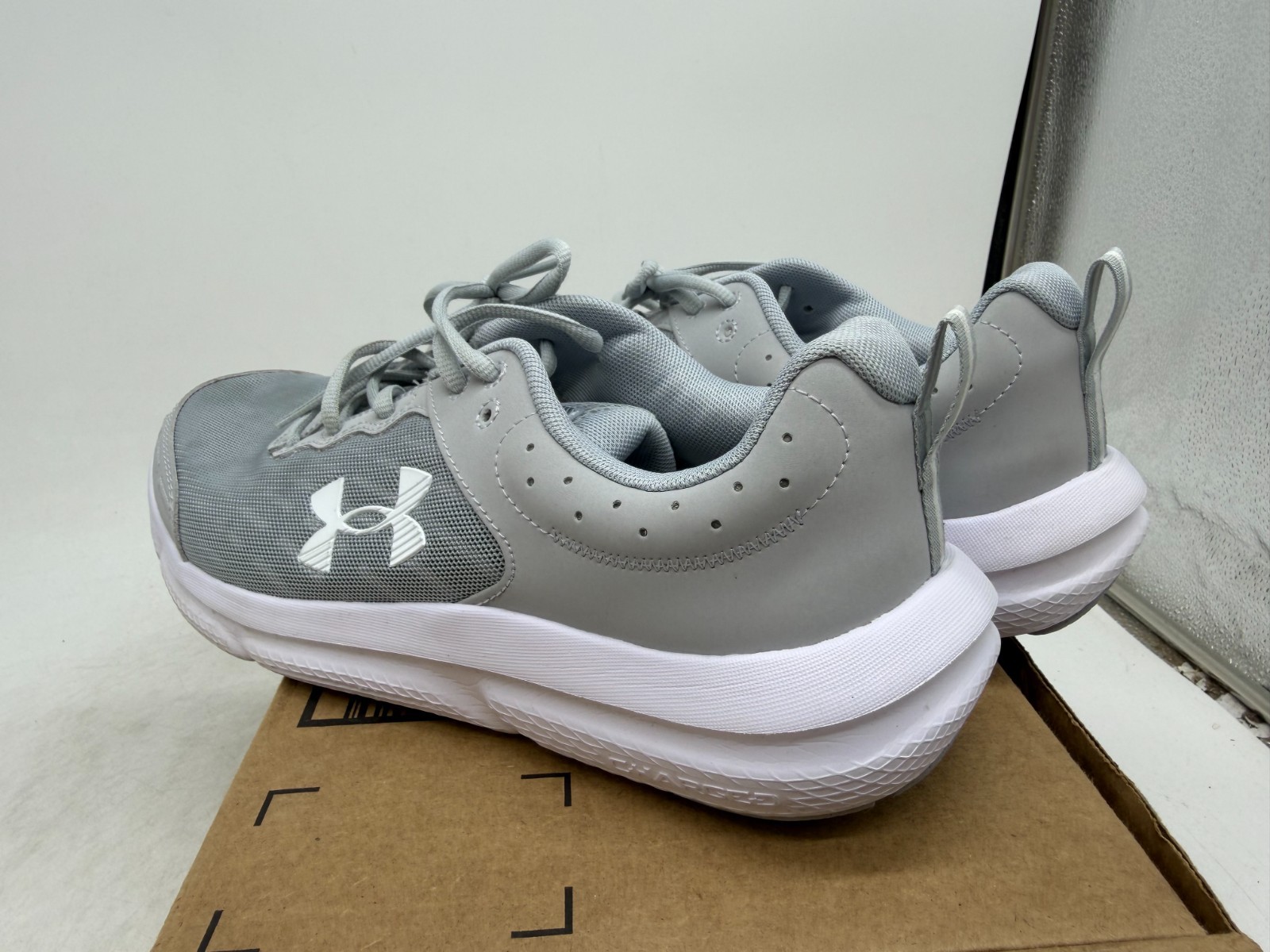 Under Armour Charged Assert 10 Athletic Shoes Men’s Gray Lace Up Low Top – 10.5