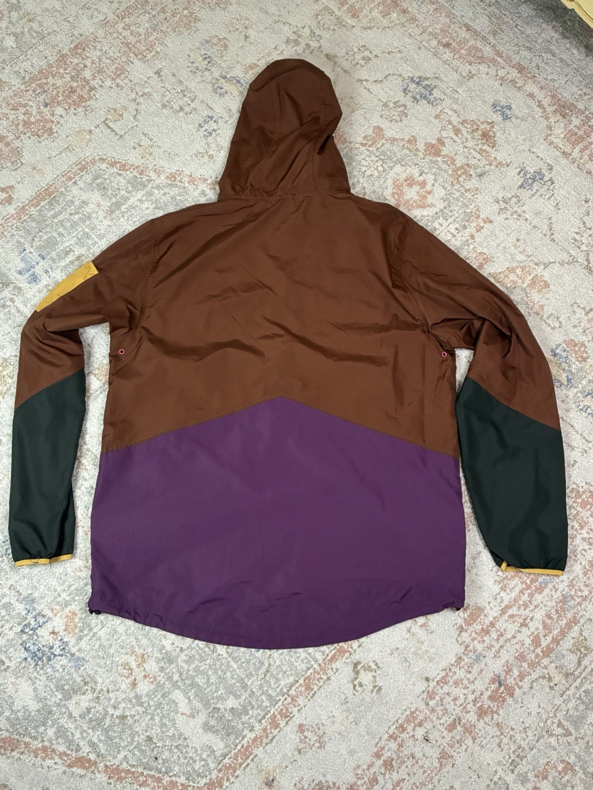 Without Walls Colorblock Hooded Windbreaker Jacket Retro Gorpcore Mens Size XL
