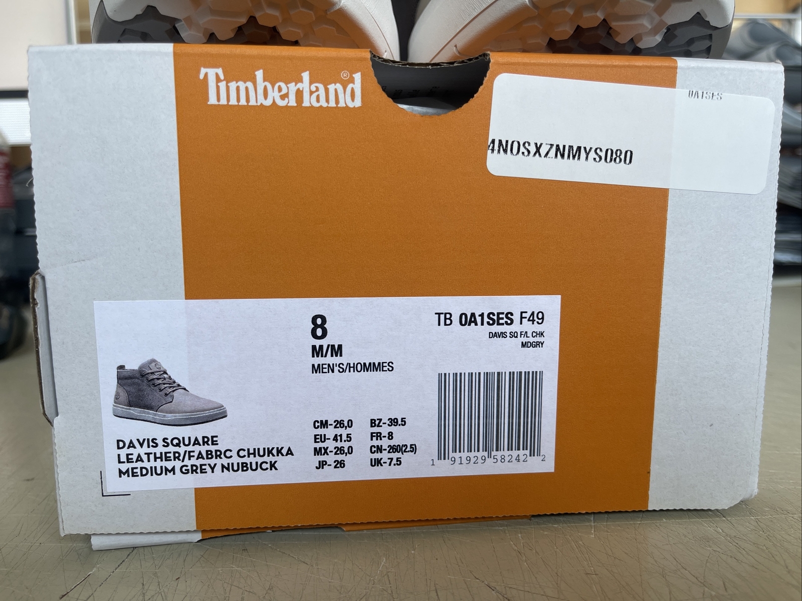 PICK SIZE/COLOR – Timberland Mens Davis Square Leather Fabric Chukka