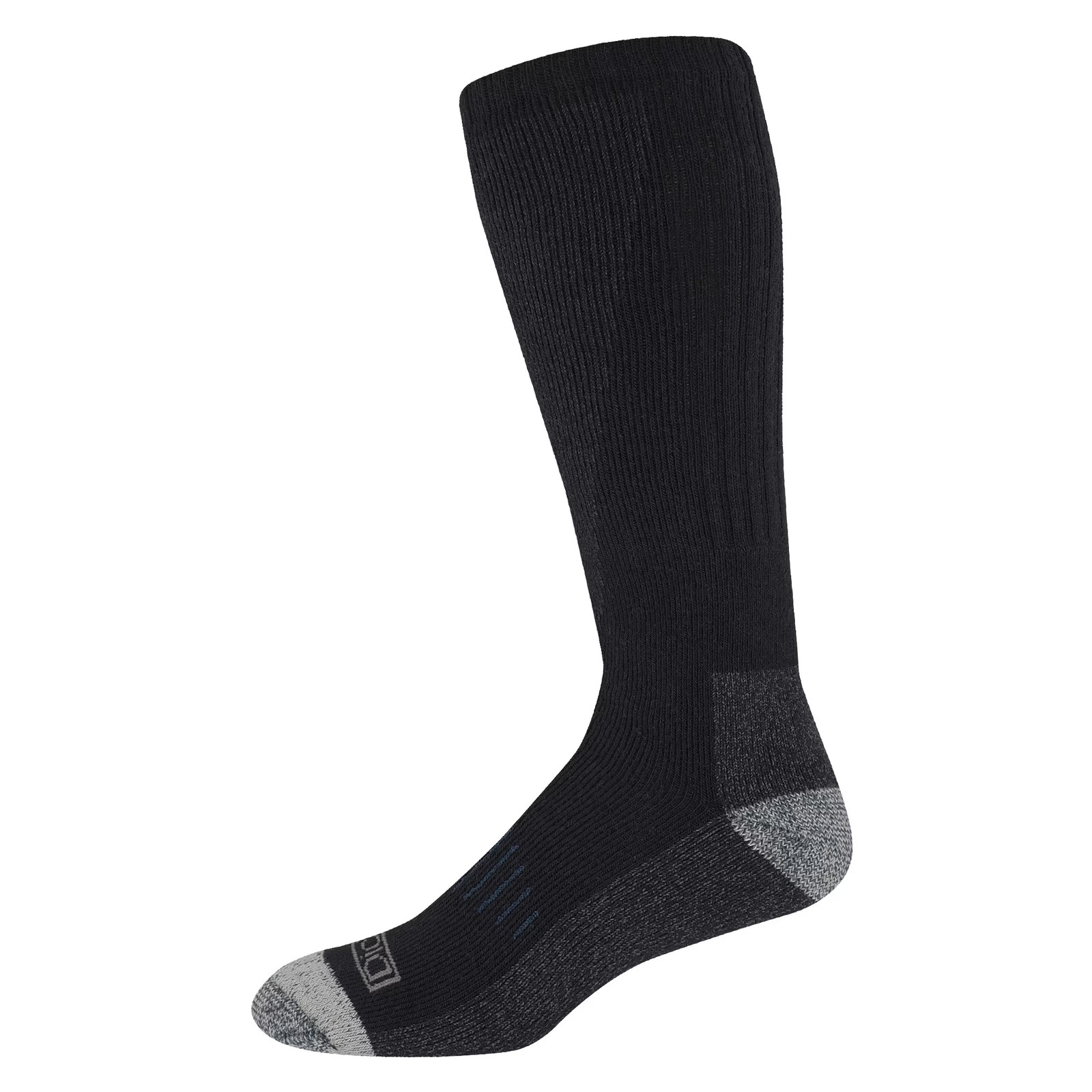 Dickies Men’s Boot Socks 3 Pack, Shin Protector Black