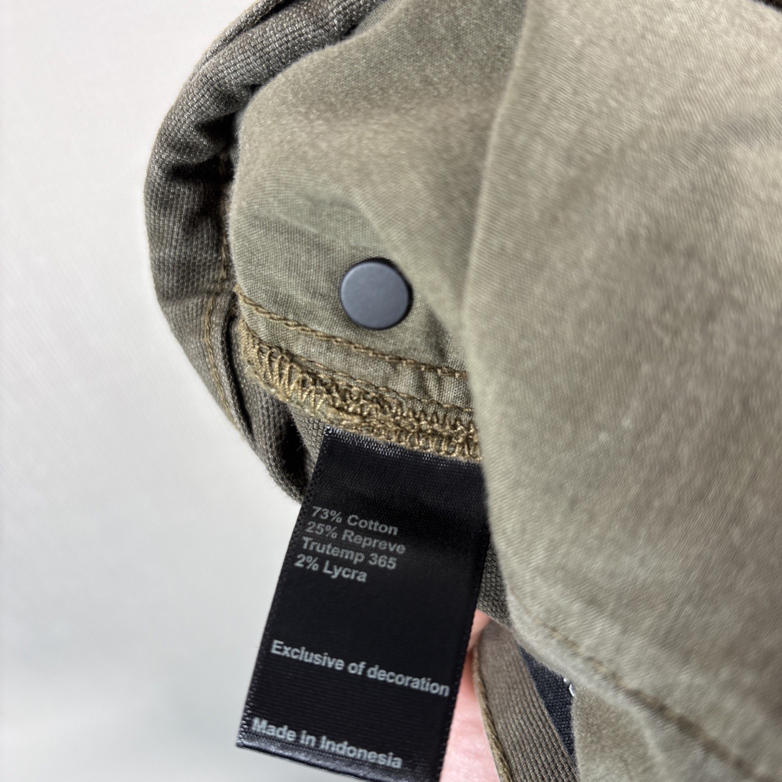 Proof Rover Pants Mens 34×32 Green Slim Fit Huckberry Stretch Canvas Straight