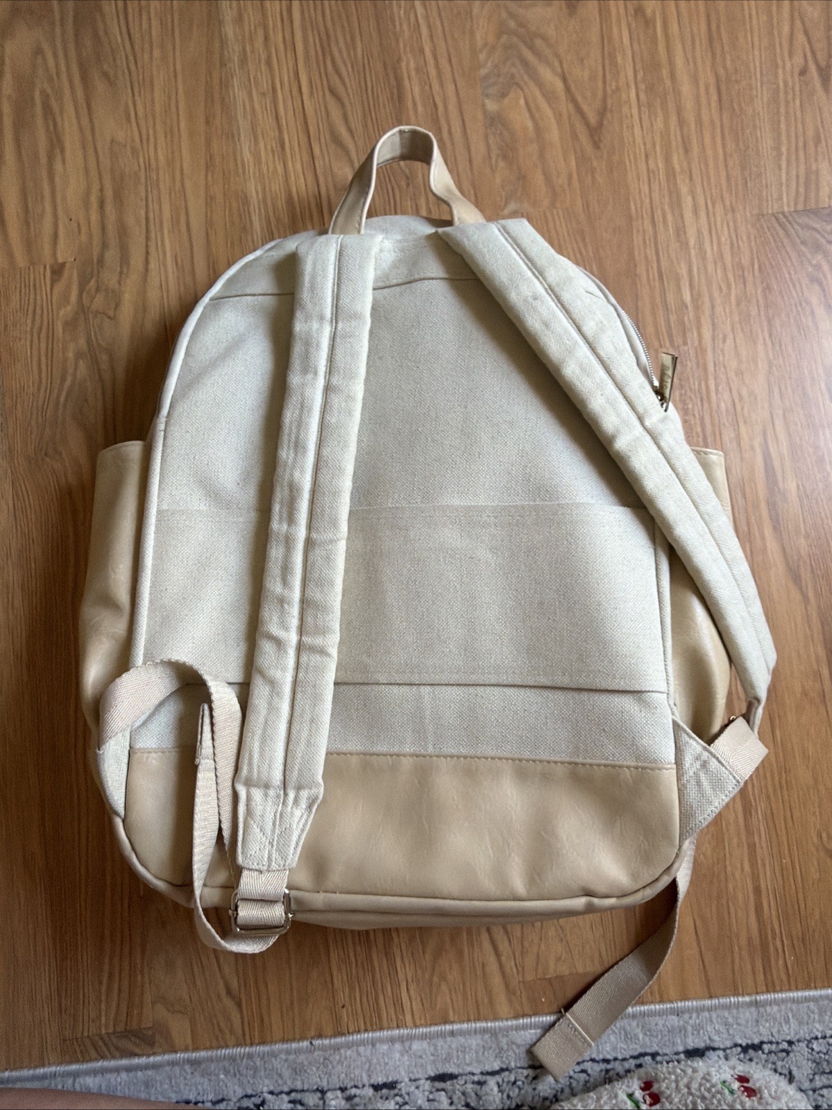 Beis The Backpack In Beige: Damaged
